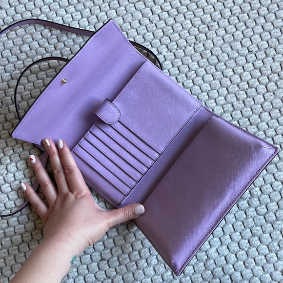 NWT Kate Spade Lilac Clutch Wallet - Picture 3 of 6